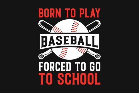 Baseball Typography SVG Vector T-shirt for Graphics and Crafts