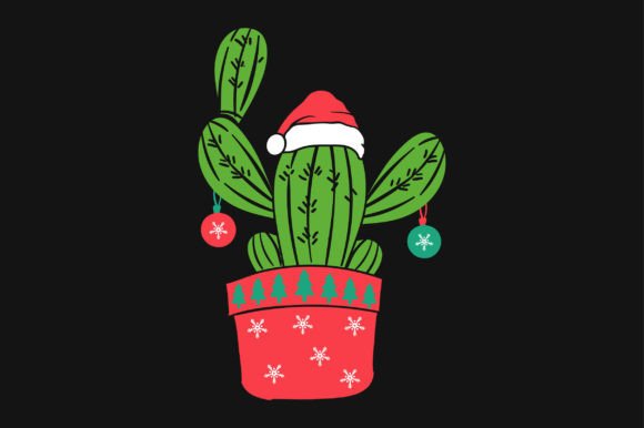 Cactus Christmas SVG: A Graphic Design Asset for Crafts & Marketing