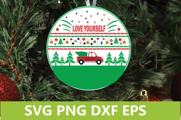 Christmas Sign SVG Love Yourself for Graphics and Crafts