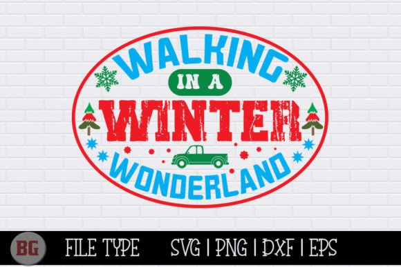 Christmas SVG Walking in a Winter Wond: Graphics & Crafts Review