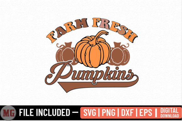 Farm Fresh Pumpkins - Fall SVG: Graphics for Crafts and Content