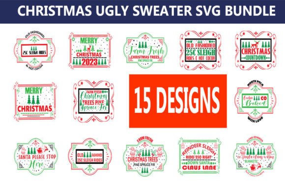 Farmhouse Christmas Sing SVG Bundle – Crafts & Graphics