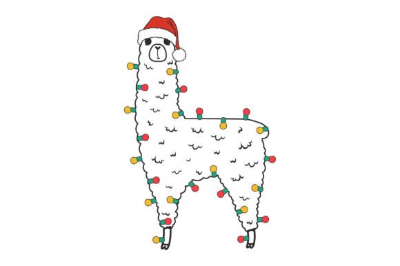 Llama Christmas SVG: Graphics for Crafts & Publishing