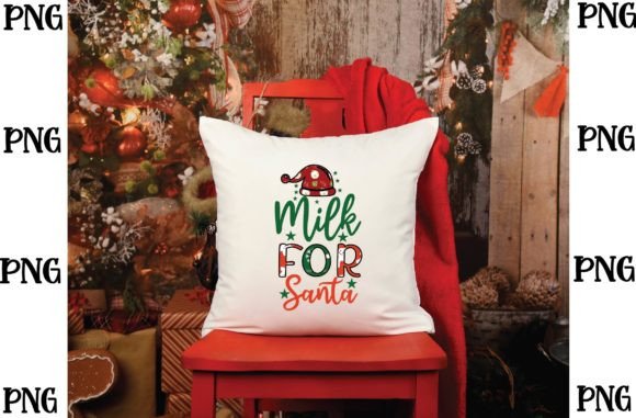 Milk for Santa Sublimation Svg Design